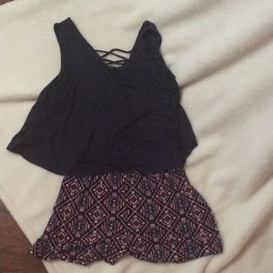 Strapless romper
